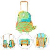 Mochila De Rodinhas Dinossauro - Escolar Volta As Aulas