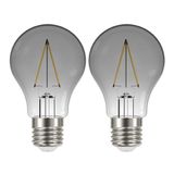 Lâmpada Led Fumê 30w Kit 2 Unid. Iluminação Decorativa Vintage Branco Quente Multifilamento Retrô Casa Luz Decoração