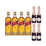 Kit Padrinhos Red Label 500ml / Chandon Baby 187ml - 8 Un