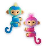 Pacote Interativo De Baby Monkeys Fingerlings Com 2 Charli E Leo