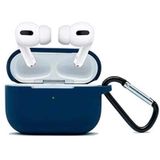 Capa Case Flexível Compatível Air Pods Pro - Azul Marinho