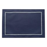 Lugar Americano Poliéster E Linho Levis Azul 45x30