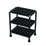 Organizador Modular 3 Andares Em Plástico Preto