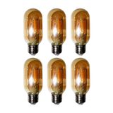 Lampadas De Led Kit 6 Multi Filamento Retro Iluminação Bivolt 30w Vintage