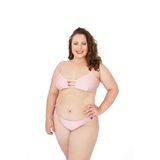 Biquíni Madison Plus Size- Cetim Rosê - G1