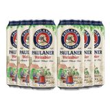 Cerveja Alemã Paulaner Weissbier Lata 500ml (6 Latas)