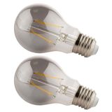Lâmpada Led Fumê Kit 2 Unid. 30w Iluminação Decorativa Vintage Branco Quente Retrô Luz Casa Decoração Multifilamento