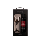 Kit Vinho Tradição Bordô Tinto Suave Com 1 Taça - 750ml