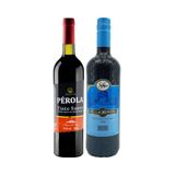 Vinho Tinto De Mesa Suave Pérola 750ml + Bella Aurora 750ml