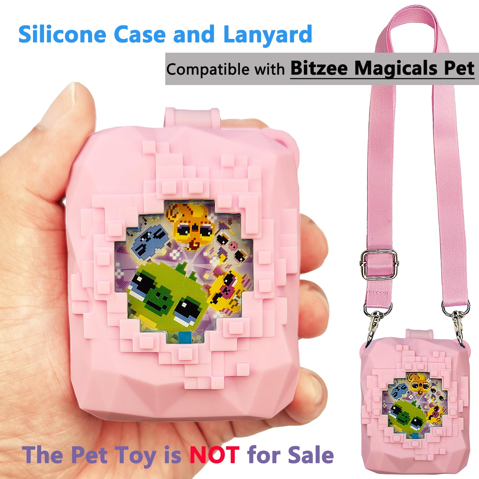 Capa De Silicone Para Bitzee Magicals - Multicolor Com Alça