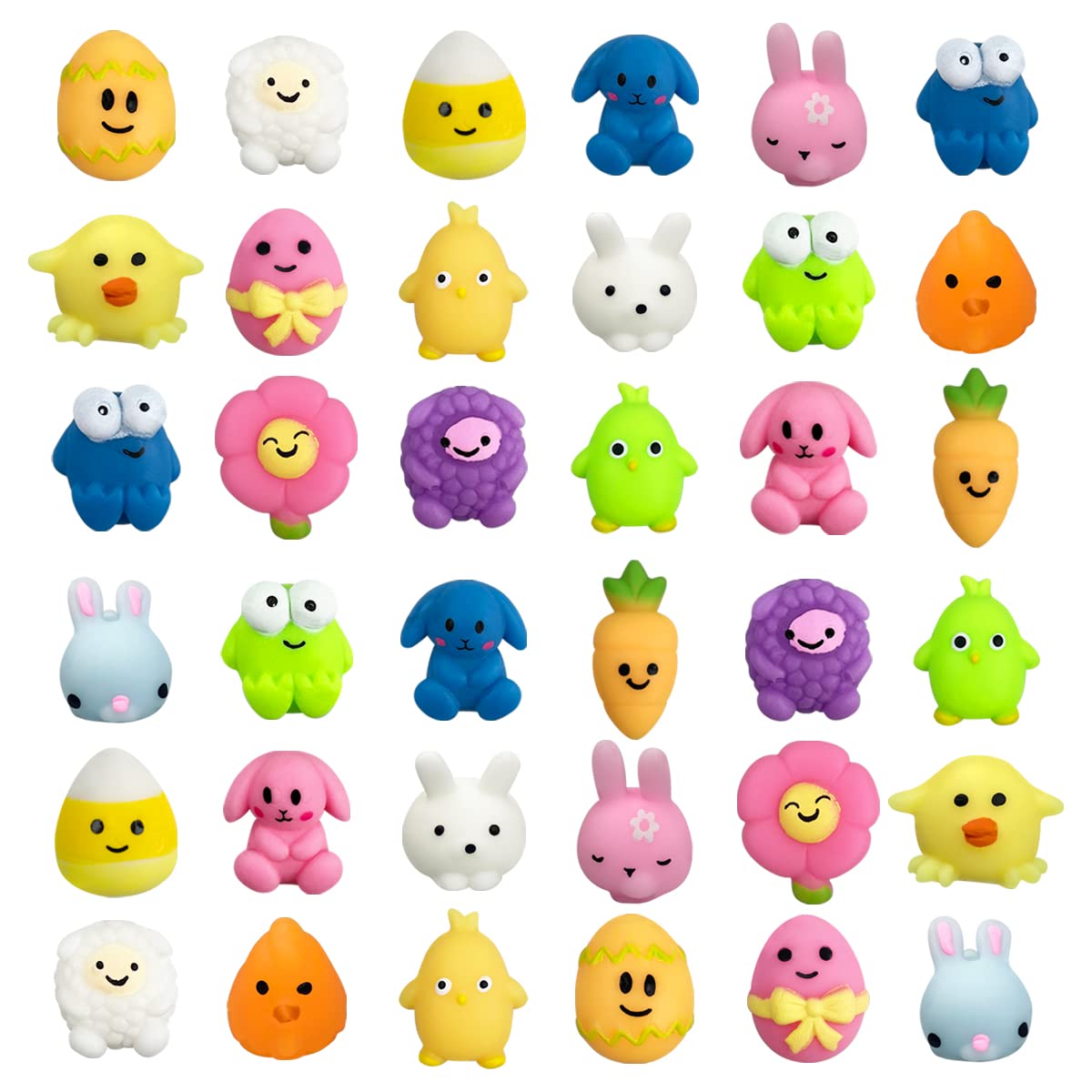 Easter Mochi Squishy Toys Jofan 36 Unidades Para Crianças, Meninos E Meninas