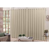 Cortina Voil Pérola 6,00x2,50 Blackout Tecido Corta Luz 100%