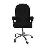 Cadeira De Escritório Presidente Soft Reclinável Ergonômica - Preto - 1