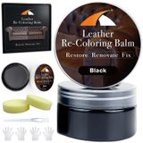 Kit De Reparo De Couro Kiepol Black Leather Recoloring Balm
