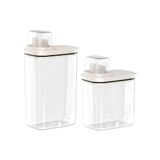 Kit Organizadores De Lavanderia Multiuso 2,3l E 1,5l Dispensers De Sabão Flow