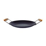 Chapa Disco Arado Aço Carbono Bifeteira Alça Madeira 33cm