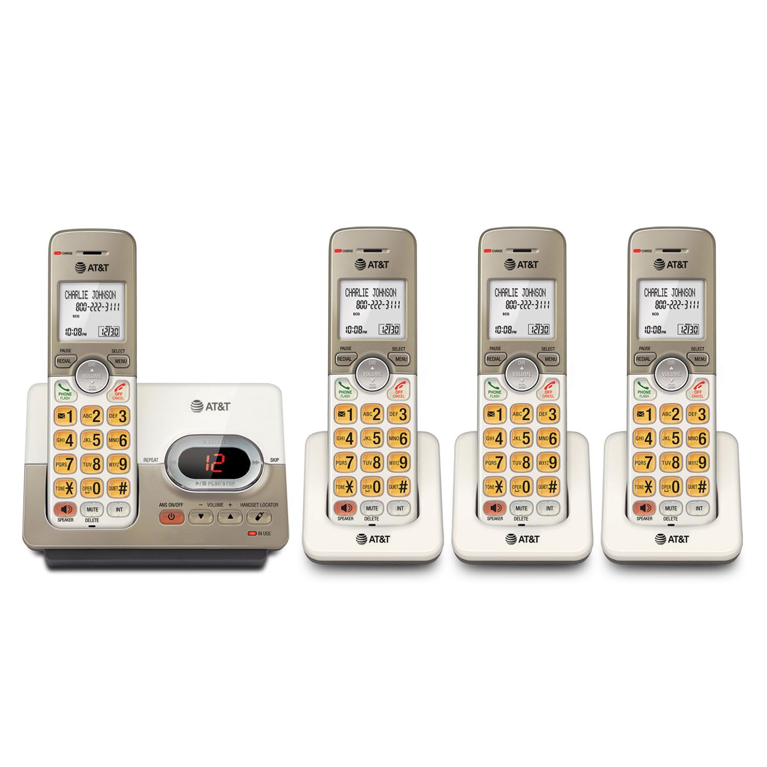 Telefone Sem Fio At&amp;t El52413 Com Sistema De Atendimento 4 Aparelhos