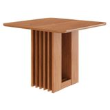 Mesa De Jantar Quadrada Ariela 95x95 Cinamomo Com Tampo Em Mdf - Cimol Móveis