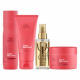 Kit Wella Professionals Invigo Color Brilliance Trio + Óleo OR 100ml (4 Produtos)