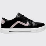 Tênis Infantil Meninas Casual Conforto Molekinha 2565.108.28856 - Preto/ouro Rosado - 36