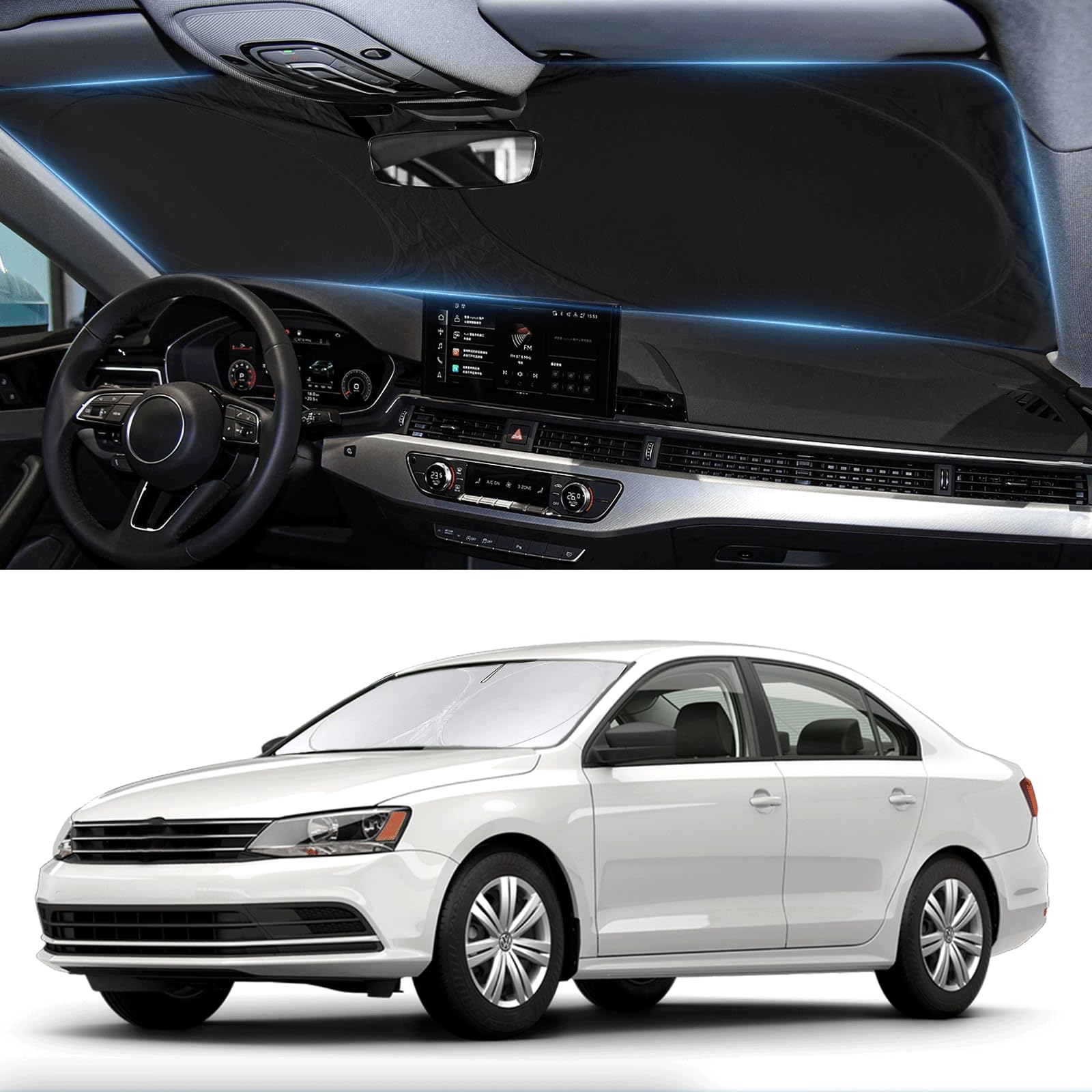 Pára-brisa Insauto Custom Fit Vw Jetta 2011-2018