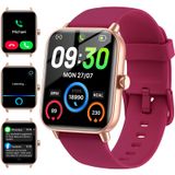Smartwatch Hingso Para Mulheres Com Android E Iphone, Alexa Red