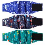 Fraldas Para Cães Paw Legend, Faixas Laváveis Para Barriga De Cães Machos (pacote Com 3)