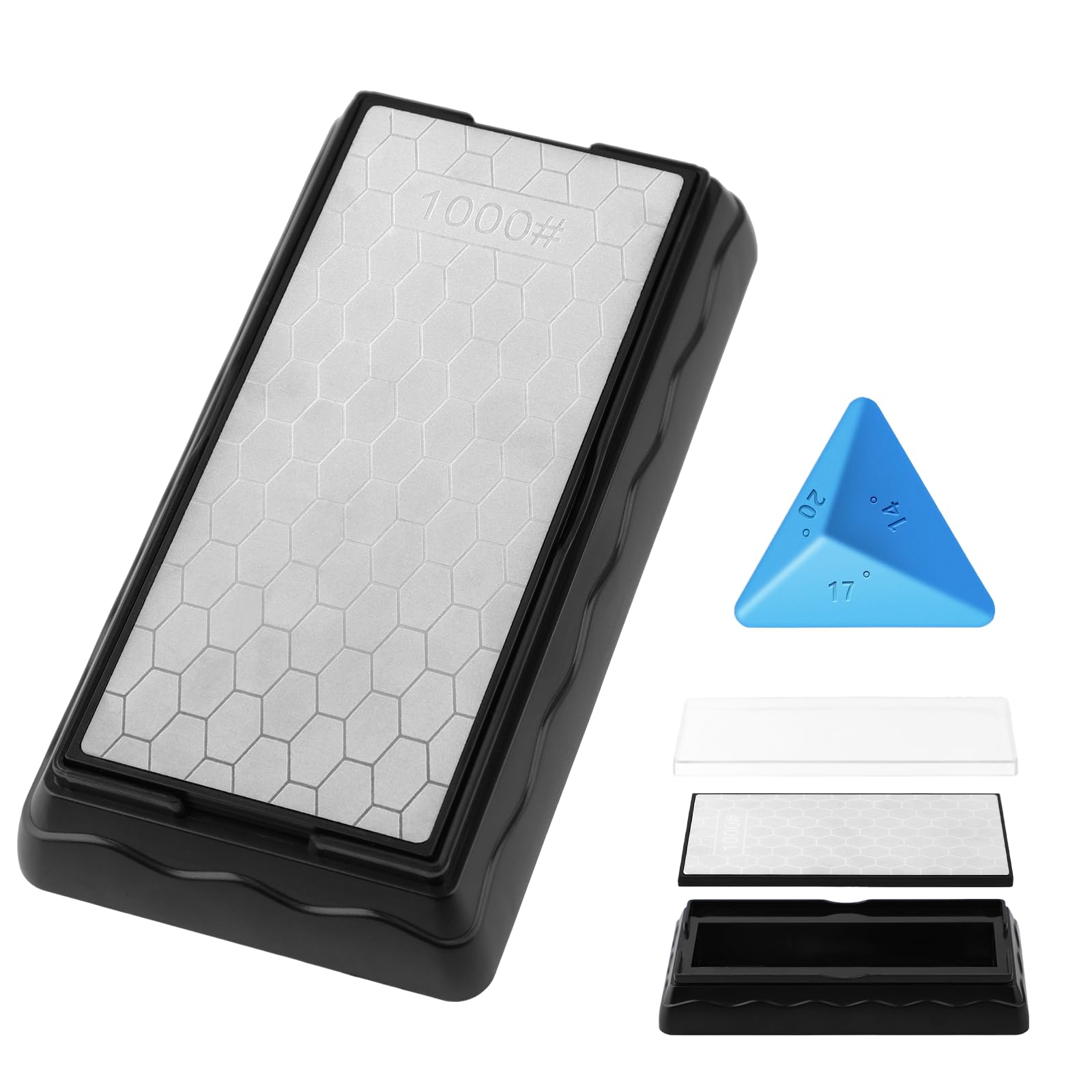 Pedra De Afiar Diamante Kitanis De Dupla Face 1000/600 Grit