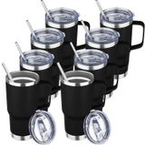 Copo Yebts Life 600ml Em Aço Inoxidável Isolado Com Alça