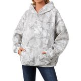 Moletom Com Capuz Anoumcy Camo Maple Leaf Fleece Para Mulher