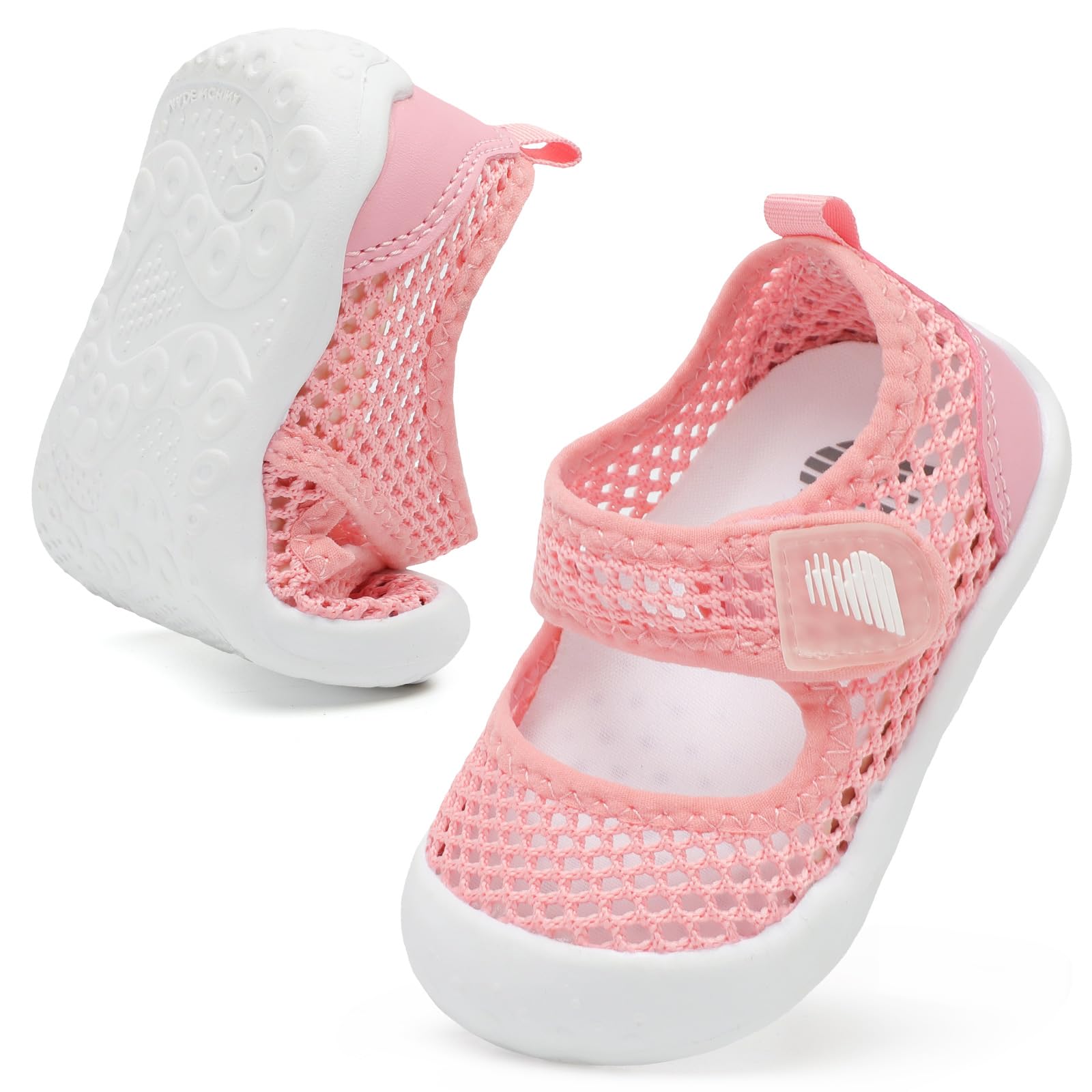 Sapatos Aquáticos Barerun Baby Boys Girls Para Praia, Piscina, Rosa 7