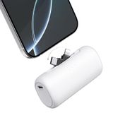 Carregador Portátil Winecube 5000mah Para Iphone Com Conector 2 Em 1