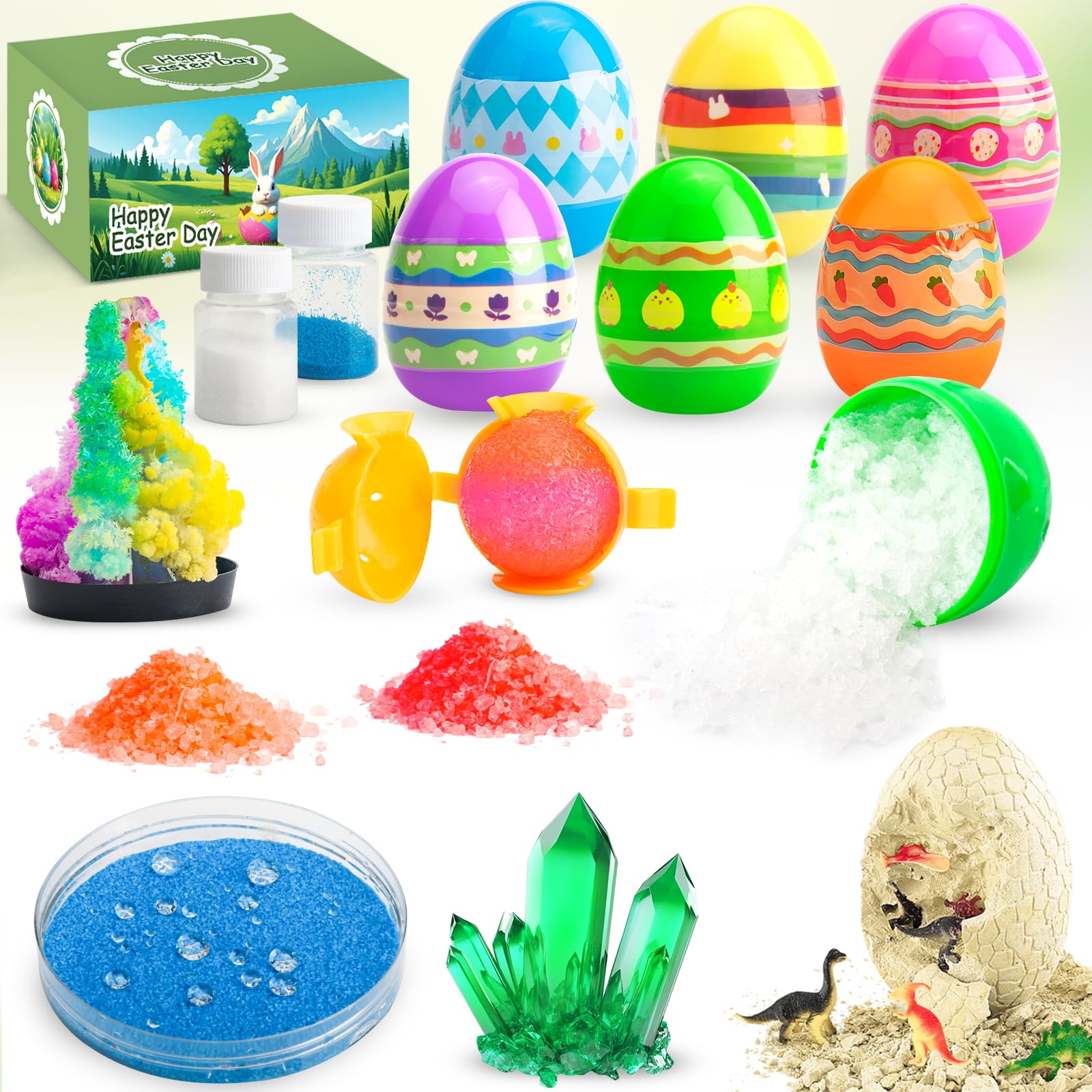 Kit De Experiências Científicas Lubuyild, Pacote Com 6 Ovos De Páscoa Pré-preenchidos