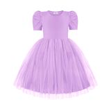 Vestido Tutu Infantil Arshiner Summer Tulle Lavender 5t Girl