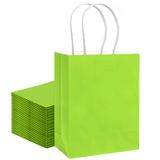 Bolsa De Presente Qiqee Medium Plum Green 30 Unidades Com Alças 28x13x21cm