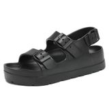Sandálias Sosowhlte Comfort Slides Arch Support Pretas Tamanho 6