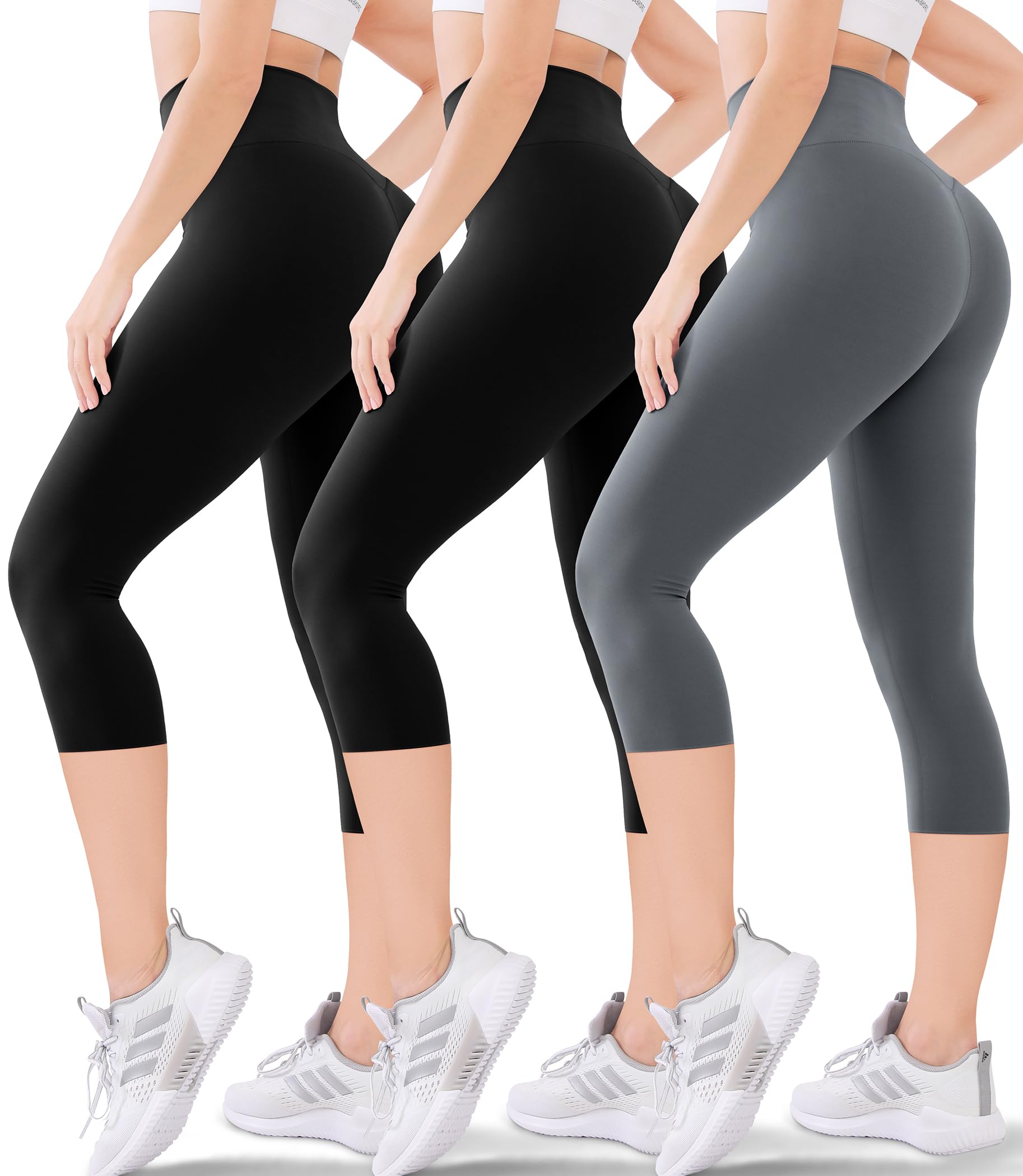 Leggings Capri Blisset De Cintura Alta Com Bolsos Para Mulheres