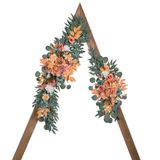 Flores Em Arco De Casamento Lisuun Artificial Purple Pampas White X2