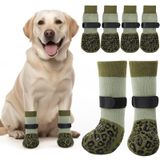 Meias Para Cães Pick For Life, Antiderrapantes, Com Pinças, Tamanho S, Verdes