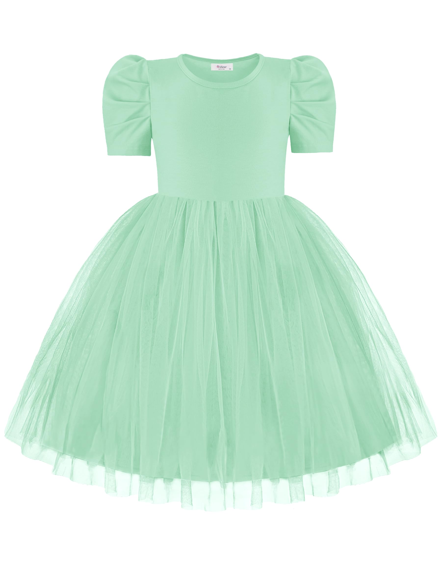 Vestido Arshiner Toddler Girls, Festa De Páscoa, Casamento, Verde Claro, 4t