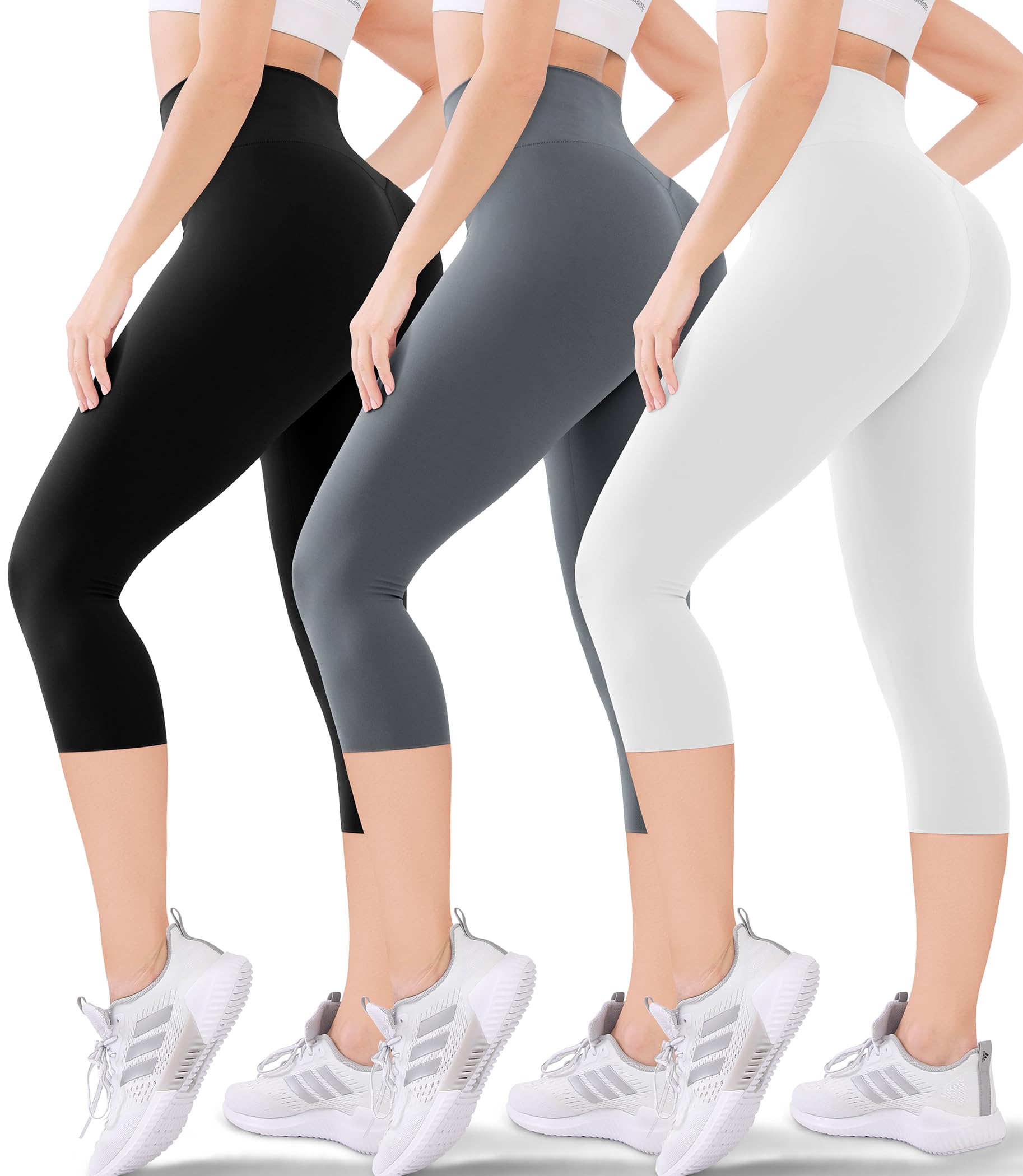 Leggings Capri Blisset De Cintura Alta Com Bolsos Para Mulheres
