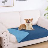 Cobertor Impermeável Para Cães Hyha Cama Reversível Para Animais De Estimação 30x53 Azul Marinho