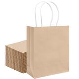 Bolsa De Presente Qiqee Amarela Amêndoa Média Com Alças, 30 Unidades