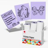 Papel Térmico Phomemo Purple Autoadesivo Para Impressora M02
