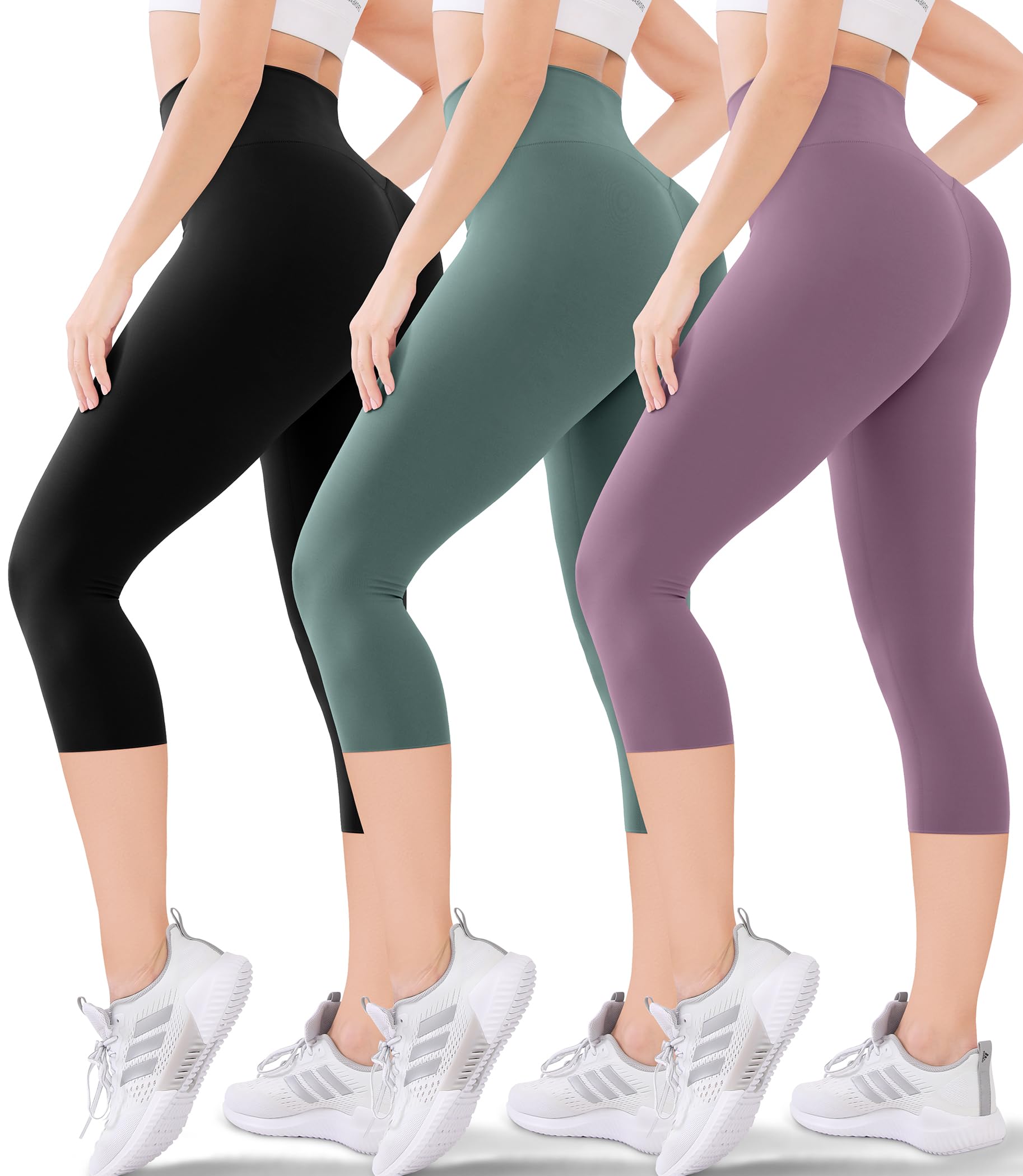 Leggings Capri Blisset De Cintura Alta Com Bolsos Para Mulheres