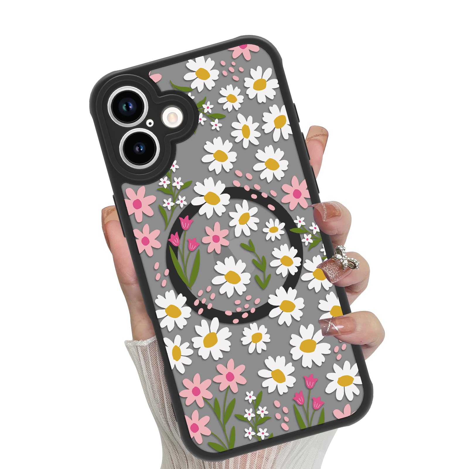 Capa De Telefone Mowime Magnetic Para Iphone 16 Plus Com Magsafe