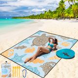 Cobertor De Praia Wiwigo Impermeável À Prova De Areia 200x240cm Para 2-8