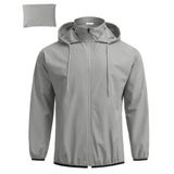 Jaqueta De Chuva Coofandy Compacta Impermeável Leve Cinza Xl