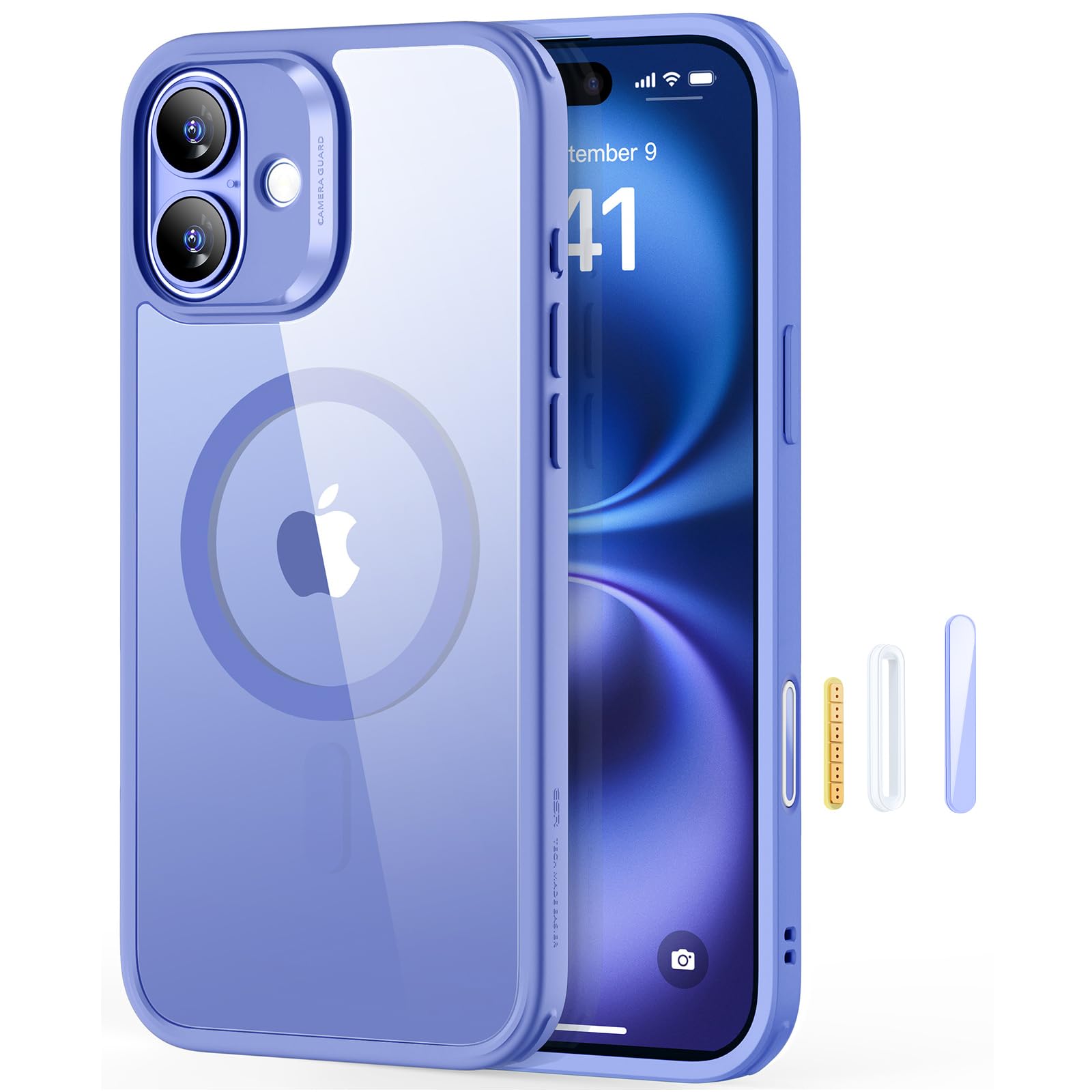 Capa De Telefone Esr Para Iphone 16 Com Magsafe Clear Blue