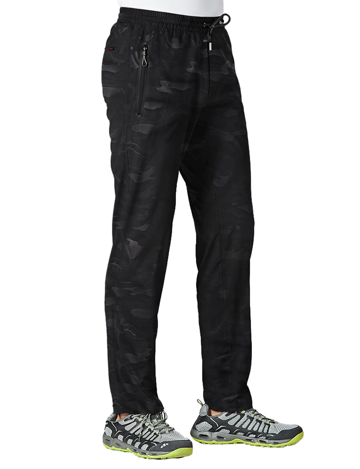 Calças Masculinas Tbmpoy Travel Hiking Quick Dry Windbreaker Camo Xl